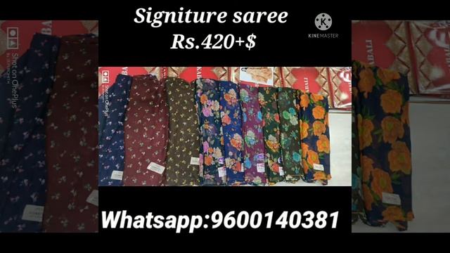 SIGNATURE SAREE, SINGLE AVAILABLE ,WHAT'S APP:9600140381 смотреть онлайн
