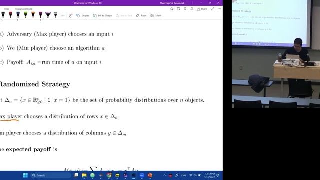 Lecture 13.1 Using MWU to solve general linear programs and zero-sum games смотреть онлайн
