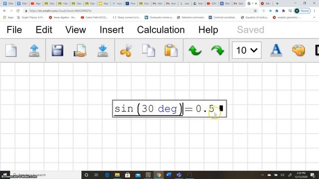 Trigonometry Calculations Using SMath Studio смотреть онлайн