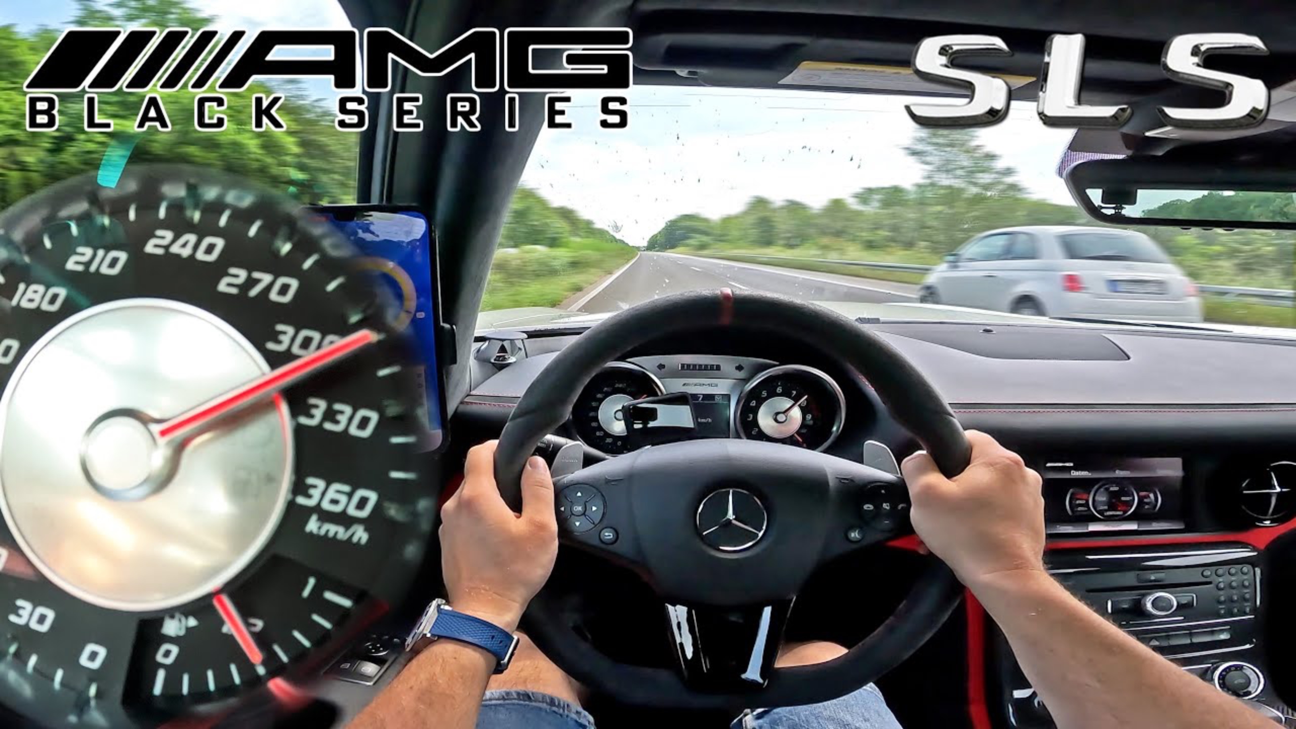 Mercedes SLS AMG BLACK SERIES 300КМ/Ч на БЕЗЛИМИТНОМ АВТОБАНЕ AutoTopNL смотреть онлайн