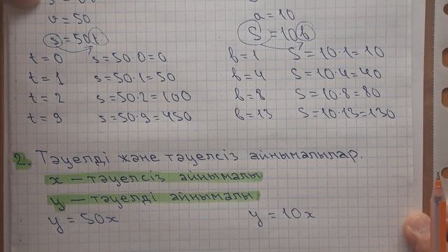 Шамалар арасындағы тәуелділіктерді беру тәсілдері. Сабақ 1/2. 48-параграф. 6-сынып математикасы. смотреть онлайн