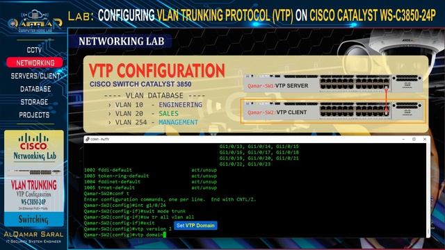 Switching Lab - CONFIGURING VTP ON CISCO CATALYST 3850 NETWORK SWITCH смотреть онлайн