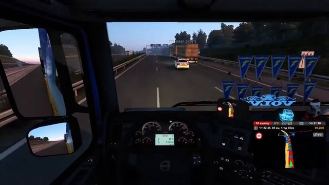 ETS-2. Тракерс МП. на руле (с делителем) смотреть онлайн