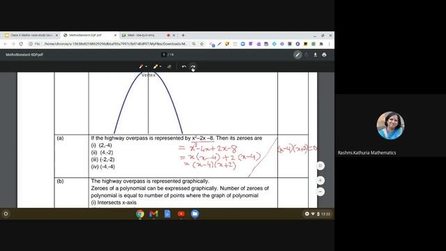 Case Study based questions | Class 10 Mathematics | Standard SP Case Study 3 | Parabola смотреть онлайн