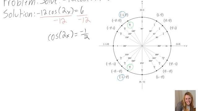 Trigonometric Equation: Solve -12 cos (2x) = 6 смотреть онлайн