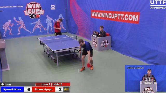 Кутний Илья 0-3 Елхов Артур Турнир Восток 4 WIN CUP 14.01.2021. Прямой эфир Зал 2. смотреть онлайн