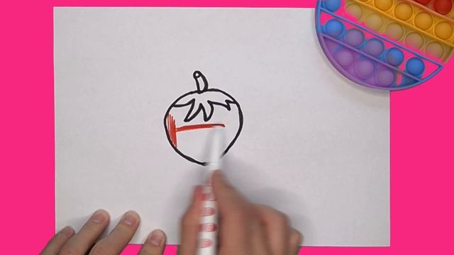 Pomidorni qanday chizish mumkin | How to Draw a Tomatoe | Как Нарисовать Помидор смотреть онлайн