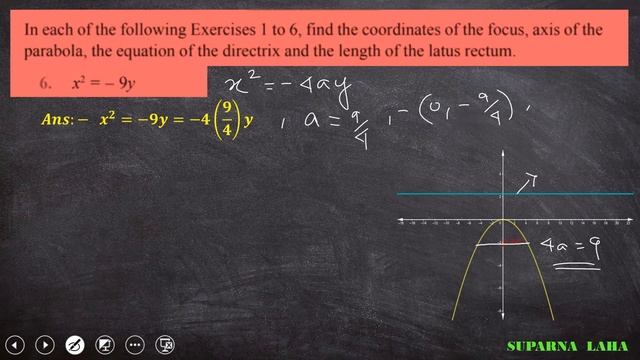 CONIC SECTION || PART 5 || PARABOLA [EX-11.2] || CBSE CLASS XI MATHEMATICS || смотреть онлайн
