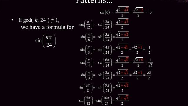 Trigonometric values смотреть онлайн