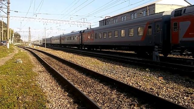 ТЭП70БС-210 с поездом №360 Адлер - Калининград смотреть онлайн