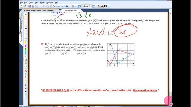 Math 1210 Sec. 3.4 Part 2 - The Chain Rule смотреть онлайн