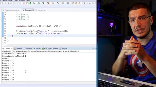 ThreadContador Parte II - Desenvolvendo um contador em JAVA usando conceitos de Threads смотреть онлайн