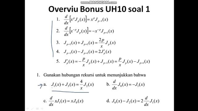 Tutorial 10.2 Solusi Persamaan Diferensial Berbentuk Fungsi Besel dan Hubungan Rekursi dan Fungsi B смотреть онлайн