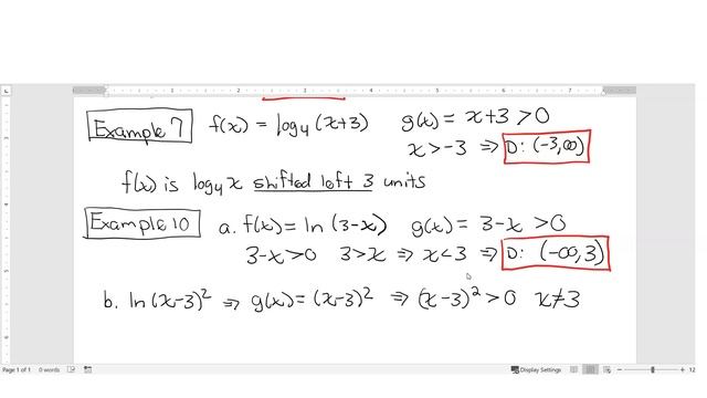 4.2 - Domains of Logarithmic Functions, Common and Natural L смотреть онлайн