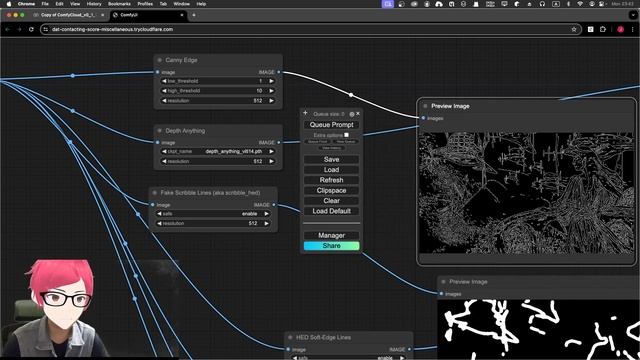 4 How to use ComfyUI generate line art depth map normal map and what i learned about review the wor смотреть онлайн