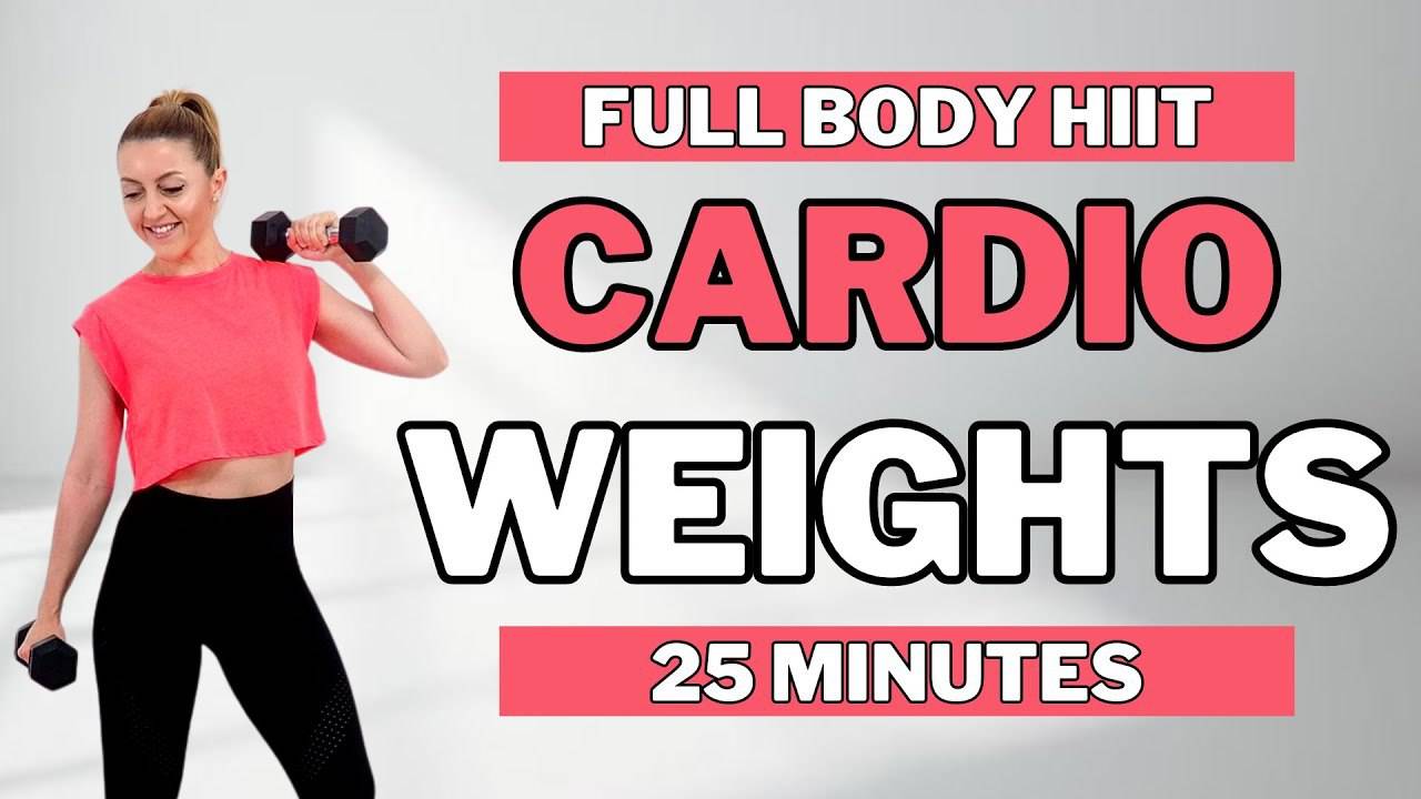 🔥25-МИНУТНАЯ ТРЕНИРОВКА HIIT ДЛЯ ВСЕГО ТЕЛА – С ГАНТЕЛЯМИ🔥ДЛЯ ПОХУДЕНИЯ И СТРОЙНОГО ТЕЛА🔥 смотреть онлайн