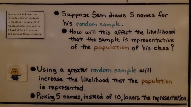 7th Grade Math 10.1b, Random Samples and Biased Samples смотреть онлайн