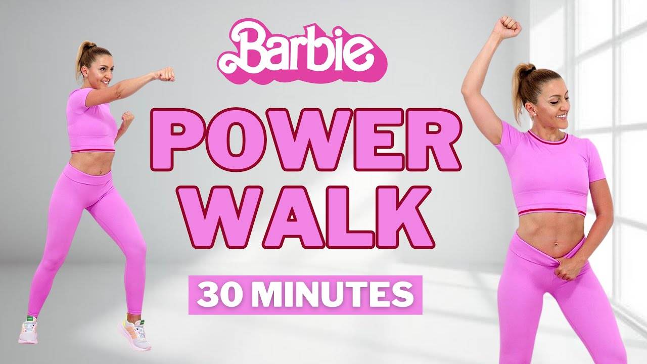 🔥30-минутная ДОМАШНЯЯ ТРЕНИРОВКА для СТРОЙНОГО ТЕЛА🔥СЖИГАНИЕ ЖИРА ПО ВСЕМУ ТЕЛУ В СТИЛЕ БАРБИ🔥 смотреть онлайн