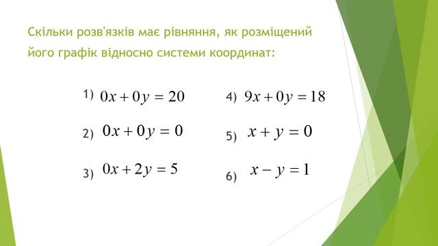 Лінійне рівняння з двома змінними і його графік смотреть онлайн