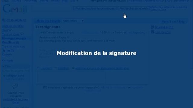 Gmail : Ajoutez une signature смотреть онлайн