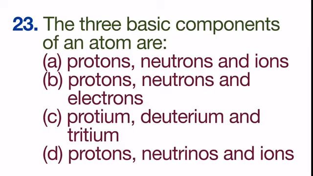 ATOMIC STRUCTURE MULTIPLE CHOICE QUESTIONS (MCQ) смотреть онлайн