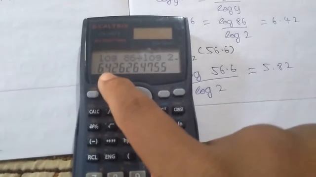 how to calculate log base 2 values by using scientific calculator in tamil in mathematics tamil смотреть онлайн