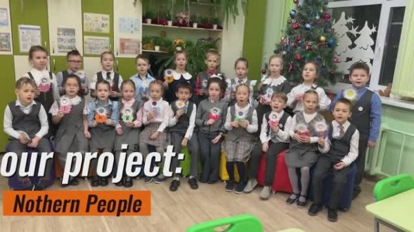 "Nothern people" project (1 stage), by 1st grade bilingual students, Nadym Gymnasium