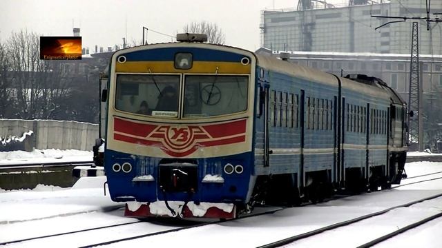 Подача ДПЛ1-003 на посадку по маршруту №6422 Стрый - Ивано-Франковск смотреть онлайн