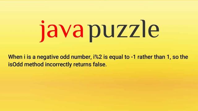 Java Puzzle : E01 - Odditiy Problem смотреть онлайн
