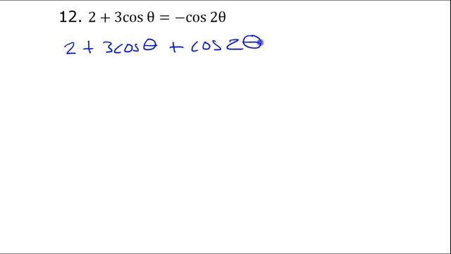 Test C (9 to 13) Solving Trig Equations with Double Angle Identities смотреть онлайн
