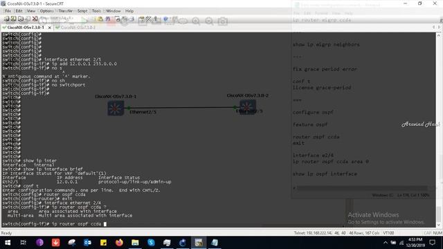 how to configure ospf on nexus data center network switch смотреть онлайн