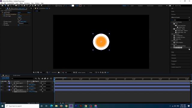ELLIPSE TOOL CIRCLE RADIAL WIPE ANIMATION IN AFTER EFFECTS || EASY TUTORIAL || смотреть онлайн