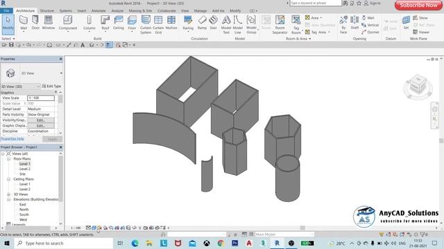 #2 - How to Create Walls In Revit | 9 inch & 4.5 inch Wall | In Hindi | Revit Architecture Tutorial смотреть онлайн