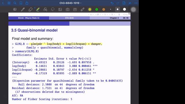 6840-10-19-4: 3.5 QMLE - An Example & R code смотреть онлайн