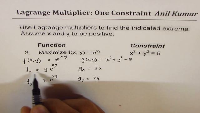 Lagrange Multipliers One Constraint Two Variable Opimization Examples смотреть онлайн