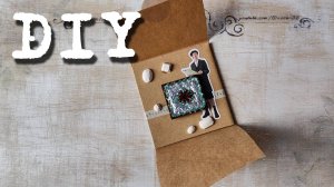 Декор подарочной упаковки для броши