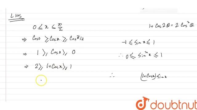 The number of solutions of 2 cos ^(2) (x/2) sin ^(2)x =x^(2)+(1)/(x^(2)) in 0 le x le (pi)/(2) i... смотреть онлайн