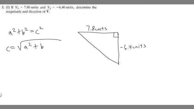 3. (I) If VT = 7.80 units and Vt. = —6.44) units, determine the magnitude and direction of V. смотреть онлайн