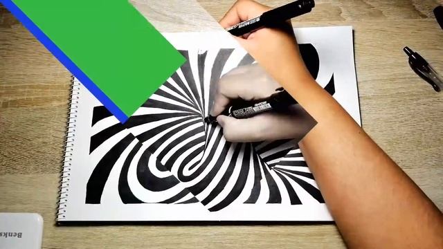 #art#youtube#illusion Finally!! Cool Optical Illusion 3D Spiral art. #1 смотреть онлайн