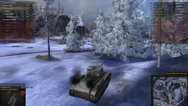 World of Tanks. Тащим бой на КВ-1С смотреть онлайн
