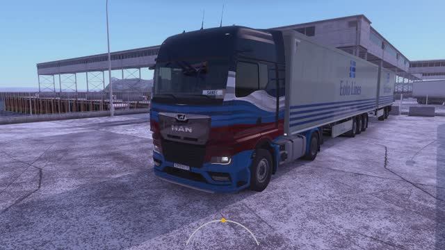Euro Truck Simulator 2.Покатушки зимой №4. смотреть онлайн