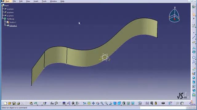 Catia Tutorial:4 Extrapolation and Boundary смотреть онлайн