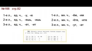 ГДЗ 4 класс, Русский язык, Упражнение. 166  Канакина В.П Горецкий В.Г Учебник, 2 часть