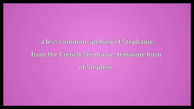 Stefanie Meaning смотреть онлайн