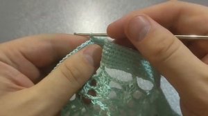 Оригинальная овальная салфетка крючком "Эклектика". Часть 2. Ряды 15-16