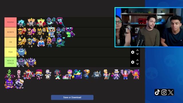 Tier List de TODAS as 35 NOVAS SKINS da atualização! 100% SINCERO! смотреть онлайн