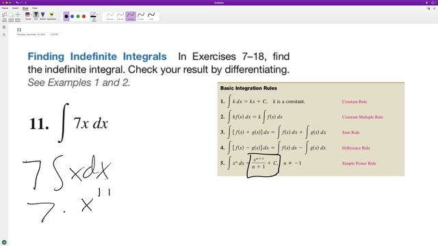 integrate 7x dx смотреть онлайн