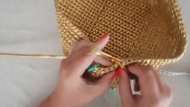 ✨Metalik İp' ten ✨Şık Gece Çantası / ✨Elegant Evening Bag from Metallic Rope смотреть онлайн