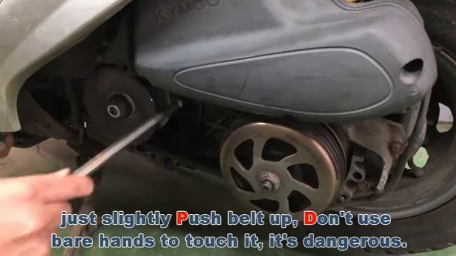 how to solve the loosen belt - hi5 - variator - kymco 125cc - Dr.Pulley смотреть онлайн