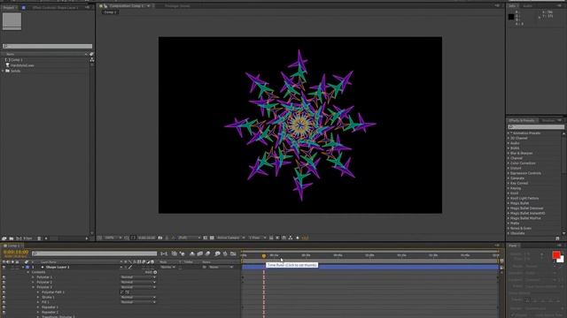 After Effects Tutorial: Erstellen einer Fraktal-Musik-Visualisierung mit Repeater (deutsch) смотреть онлайн